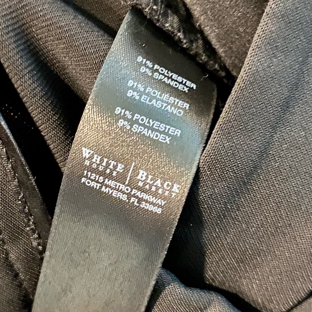WHBM Taper Ankle Pants Size 6R in Black - Picture 11 of 12